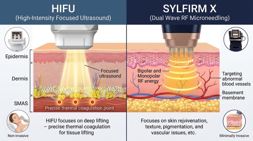 HIFU treatment vs Sylfirm X