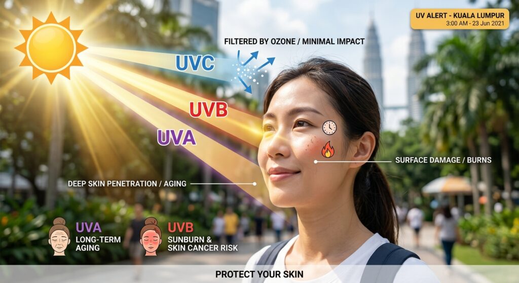 Melasma triggers by UVA, UVB, UVC